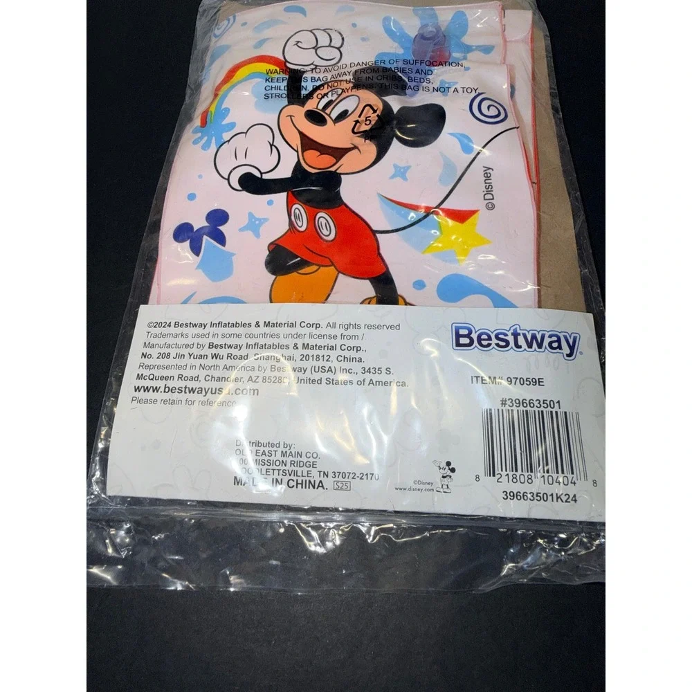 Disney Mickey Mouse Junior Inflatable Armbands Water Wings Bestway Ages 3-6